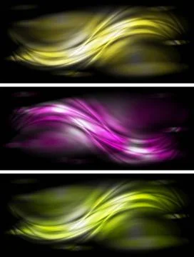 Set of abstract glossy banners. Vector eps 10 Set of abstract glossy banne... 写真素材