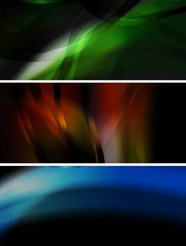 Set of abstract glowing banners. Vector eps 10 Set of abstract glowing ban... 스톡 사진