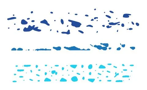 Set of abstract grunge design elements trendy illustration Stock Illustration