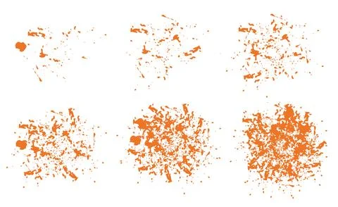 Set of abstract grunge design elements colored vector illustration Stock Illustration