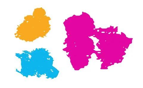 Set of abstract grunge design elements trendy vector template 스톡 일러스트