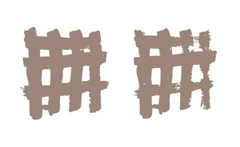 Set of abstract grunge grid design elements vector illustration Stock Illustration