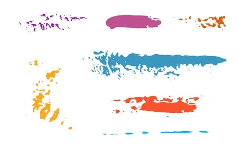 Set of abstract grunge spots and bumps vector illustration Stock Illustration