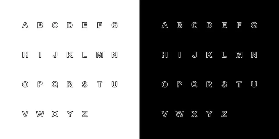 Set of abstract initial a-z.monogram logo design Stock Illustration