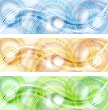 Set of abstract light banners. Vector eps 10 Set of abstract light banners... 스톡 사진
