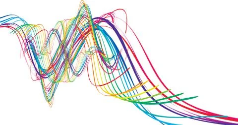 Set of Abstract line Stock Illustration