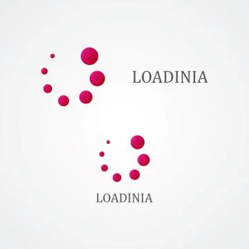 Set of abstract  loading logo Stock Illustration