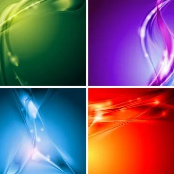 Set of abstract modern background. Vector design eps 10 Set of abstract mo... Stock Photos