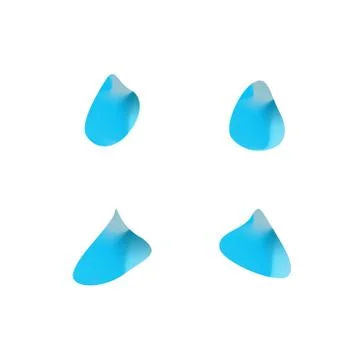 Set of abstract modern graphic elements. Gradient bright shapes in the form of 스톡 일러스트