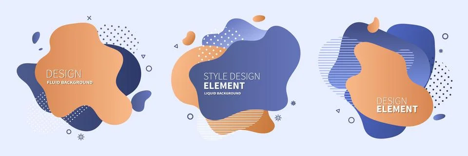 Set of abstract modern graphic elements Stock Illustration