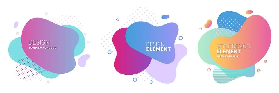 Set of abstract modern graphic elements Stock Illustration