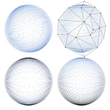 Set of abstract molecules. Molecular structure. Science or medical templates Illustrazione stock