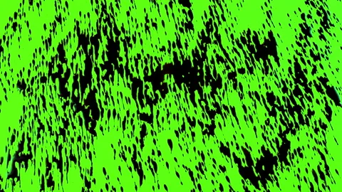 Set of abstract paint, ink bloom splatters, black droplets falling on chroma key Stock Footage 139450745