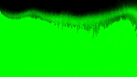 Set of abstract paint, ink bloom splatters, black droplets falling on chroma key Stock Footage 140981194