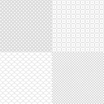 Set of abstract seamless gray square background for your design, stock vector Stock Illustration