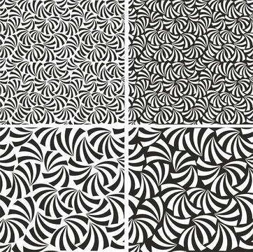 Set of abstract seamless patterns. Stock Illustration