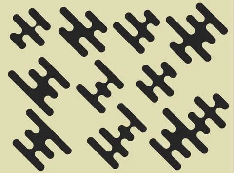 Set of abstract shapes, good for logo and icon design. Stock Illustration