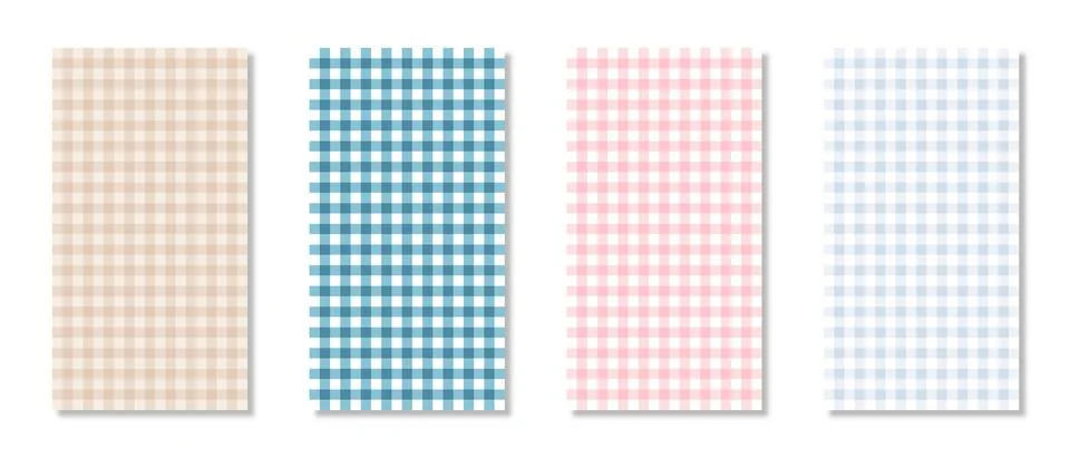 Set of abstract square background pattern. Vector illustration Stock Illustration