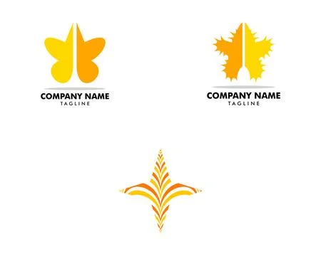 Set of Abstract star logo icon design template elements Stock Illustration