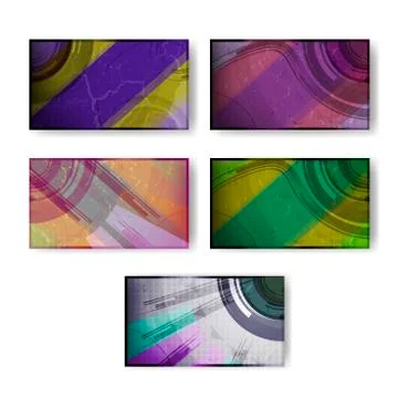 Set for abstract vector background Stock Illustration
