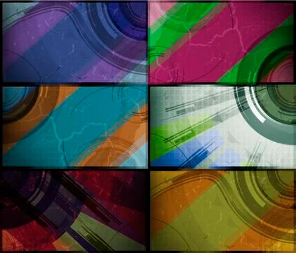 Set for abstract vector background Stock Illustration
