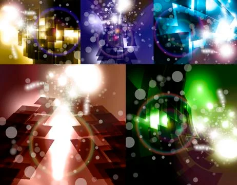 Set for abstract vector background Stock-Illustration