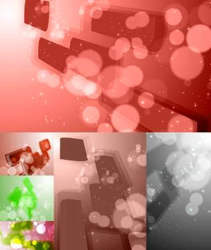Set for abstract vector background Stock-Illustration