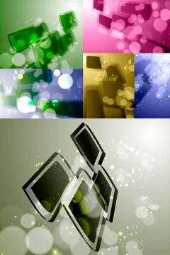 Set for abstract vector background Stock Illustration