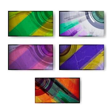 Set for abstract vector background Illustrazione stock