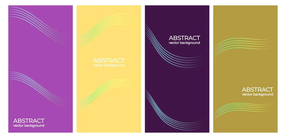 Set of abstract vector backgrounds vector illustration concept for graphic .. Stock Illustration