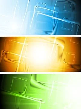 Set of abstract vector banners. Eps 10 Set of abstract vector banners. Eps... Stock Photos