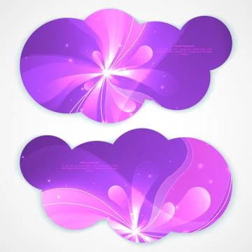 Set of abstract vector banners. Stock Illustration