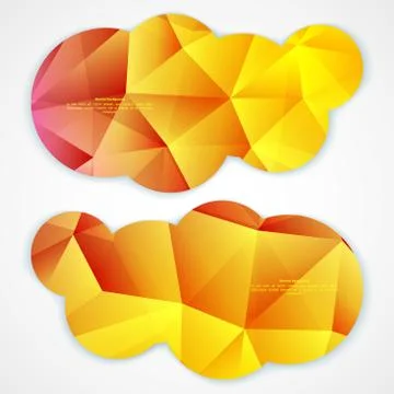 Set of abstract vector banners. Stock-Illustration