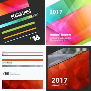 Set of Abstract vector design elements for graphic layout. Modern business 스톡 일러스트