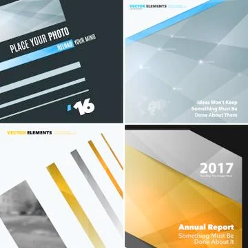 Set of Abstract vector design elements for graphic layout. Modern business Illustrazione stock