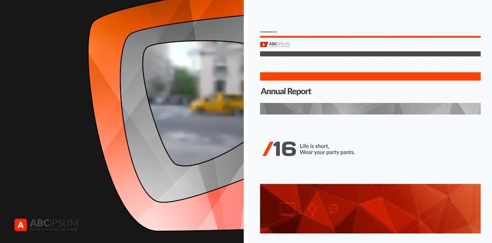 Set of Abstract vector design elements for graphic layout. Modern business Stock Illustration