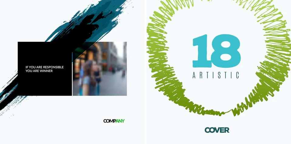 Set of abstract vector design elements for graphic poster Stock Illustration