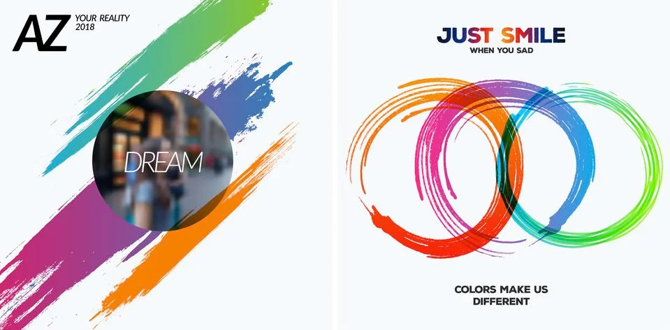 Set of abstract vector design elements for graphic poster 스톡 일러스트