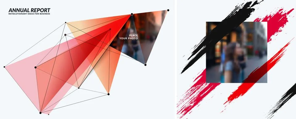 Set of abstract vector design elements for graphic template. 스톡 일러스트