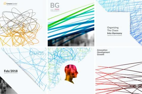 Set of abstract vector design elements for graphic template イラスト素材