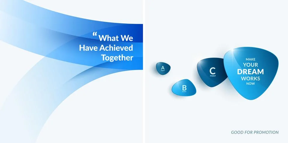 Set of abstract vector design for graphic template. Stock Illustration