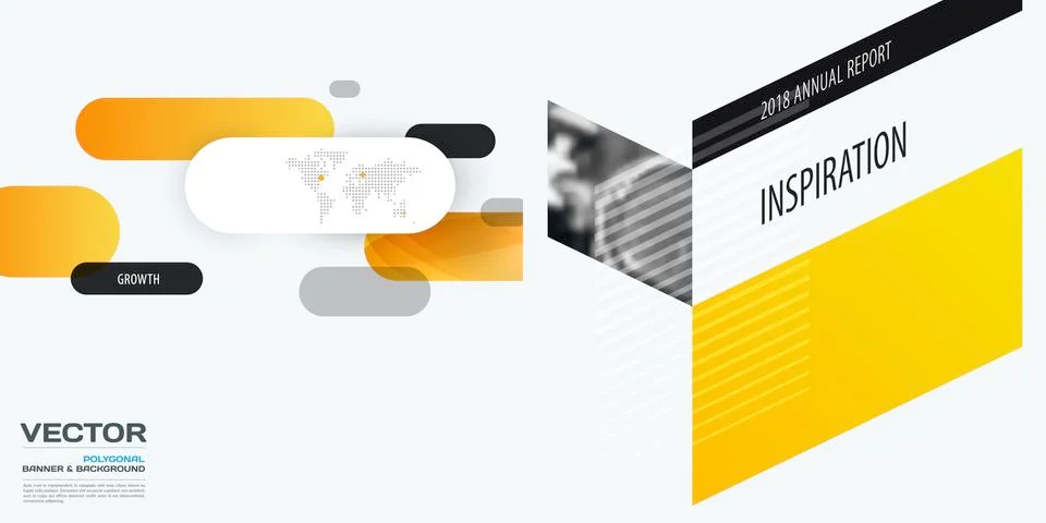 Set of abstract vector design for graphic template. Creative modern business Stock Illustration