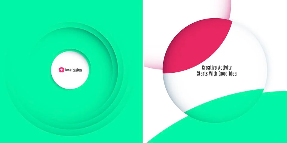 Set of abstract vector design for graphic template. Creative modern business Stock Illustration