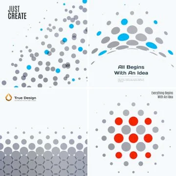 Set of Abstract vector design grey round elements for graphic template 스톡 일러스트
