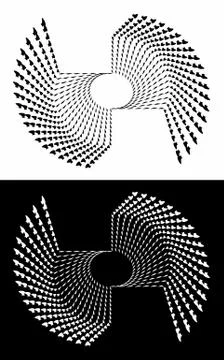Set of abstract vector geometric elements Stock Illustration