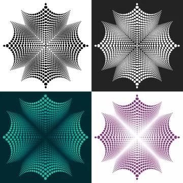 Set of abstract vector geometric elements Stock Illustration