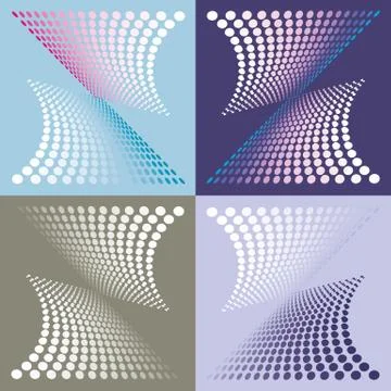 Set of abstract vector geometric elements Stock Illustration
