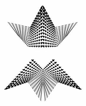 Set of abstract vector geometric elements Stock Illustration