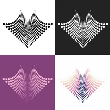 Set of abstract vector geometric elements Stock Illustration