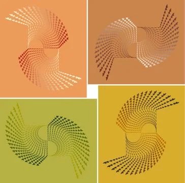 Set of abstract vector geometric elements Illustrazione stock